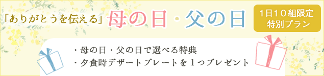 母の日・父の日プラン
