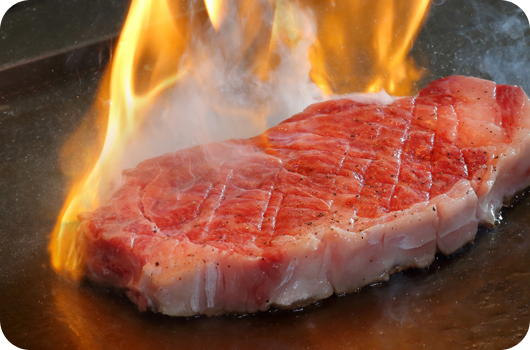 目の前調理・出来立て料理の感動